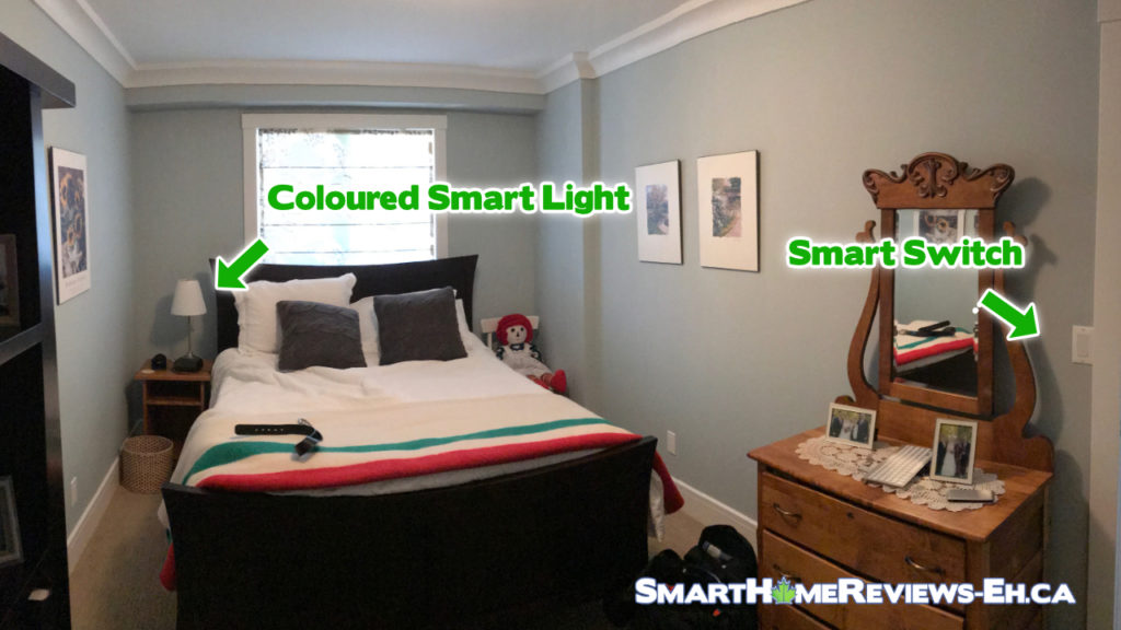 Bedroom Setup - Smart Light Switches vs Smart Light Switch
