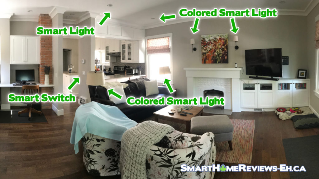 Living Room Setup - Smart Light Switches vs Smart Light Switch