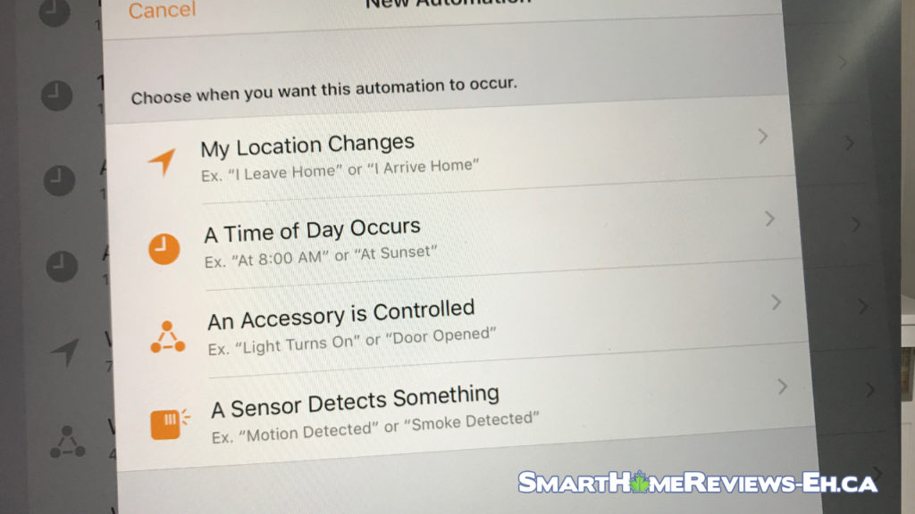 Types of Automations - Intro to Apple Home Automations