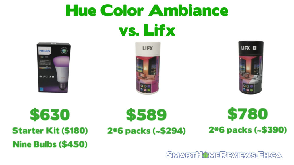 Hue Color Ambiance Comparison - Lifx vs Philips Hue Comparison